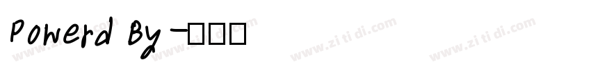 Powerd By字体转换